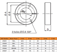 Flange Bracket for Air Motors